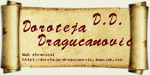 Doroteja Dragucanović vizit kartica